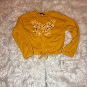 NWT Girls Size 14 (L) Guess Butterfly Lightweight Sweatshirt